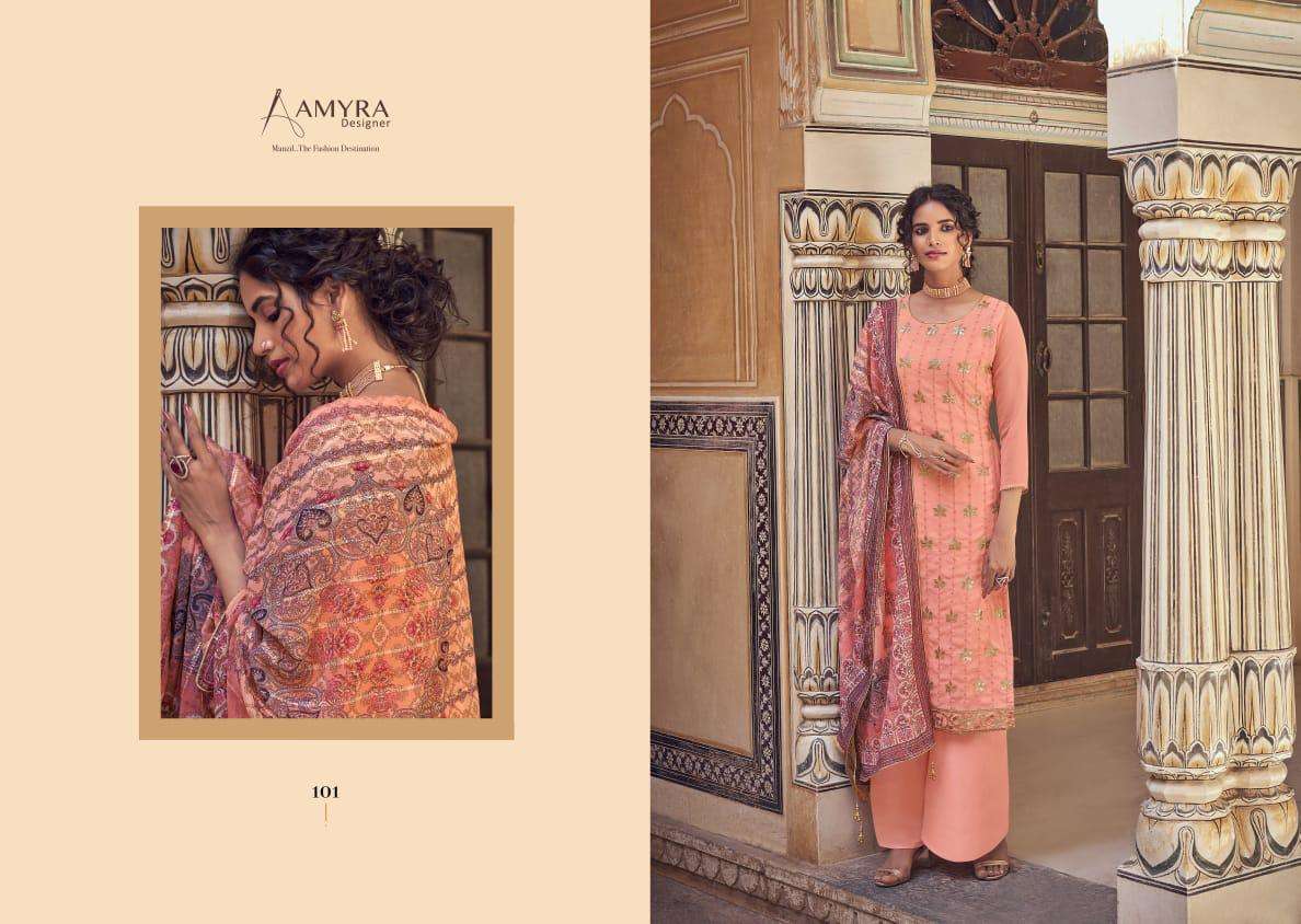 Amyra Libaas Series 101-104 Georgette Embroidery Party Wear Suits