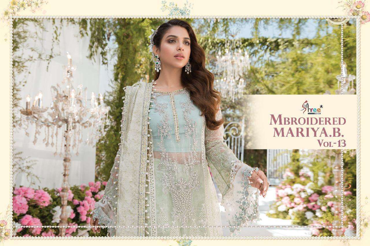 Shree Fabs Mbroidered Mariya B Vol-13 Series 1684-1689 Pakistani Suit