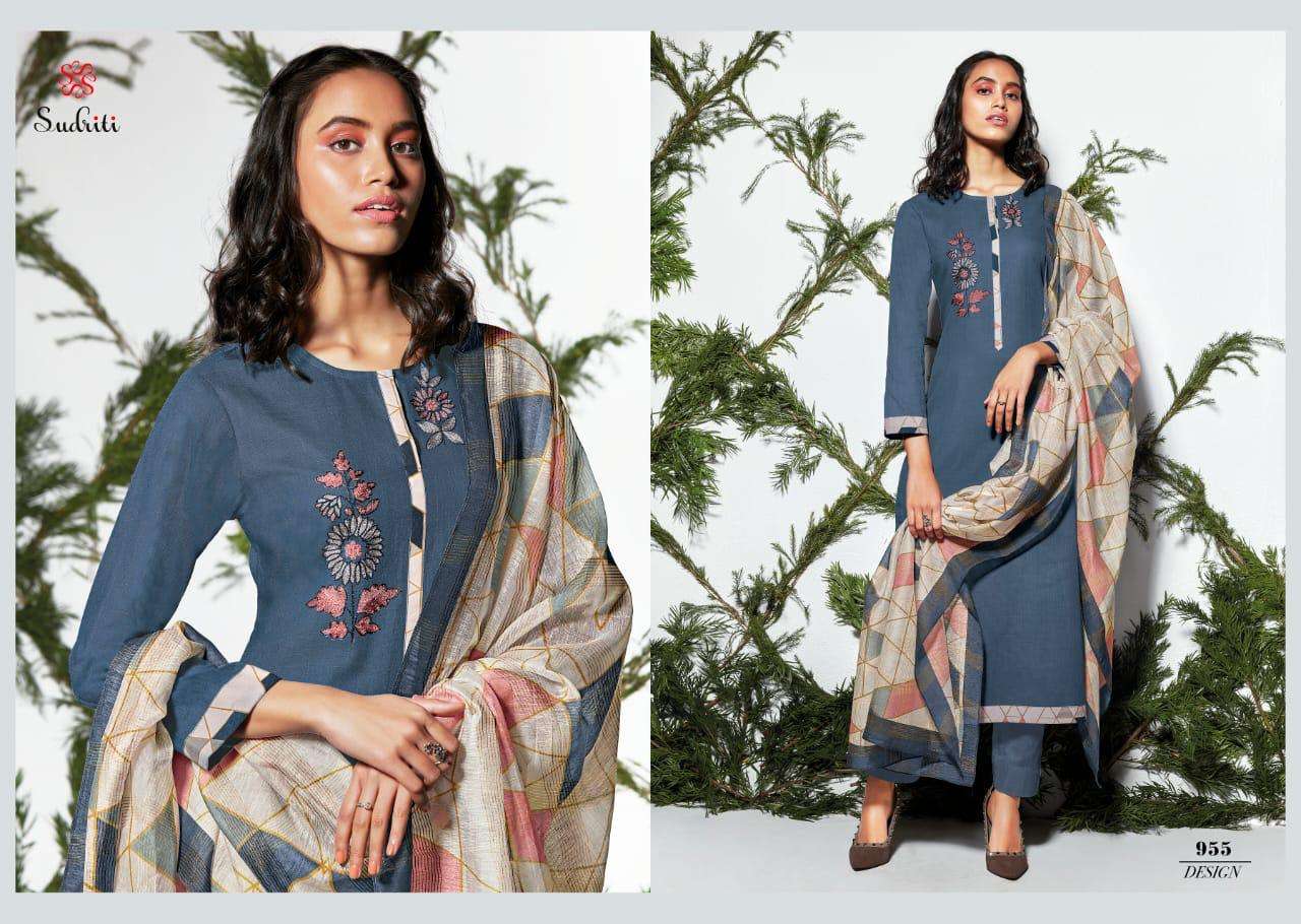 Sudriti Mirage Cotton Indian Stylish Printed Dress Materials