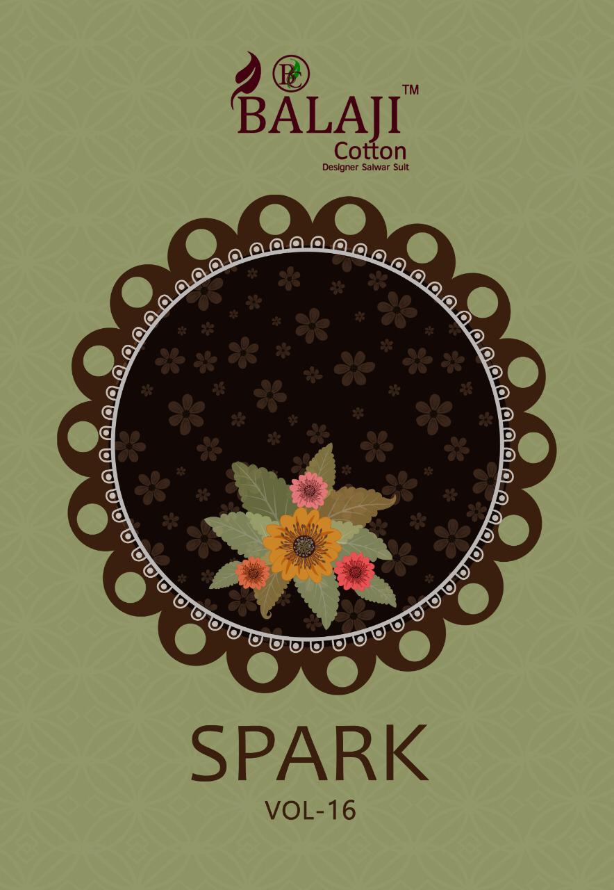 Balaji Cotton Spark Vol-16 Series 1601-1615 Pure Cotton Suit