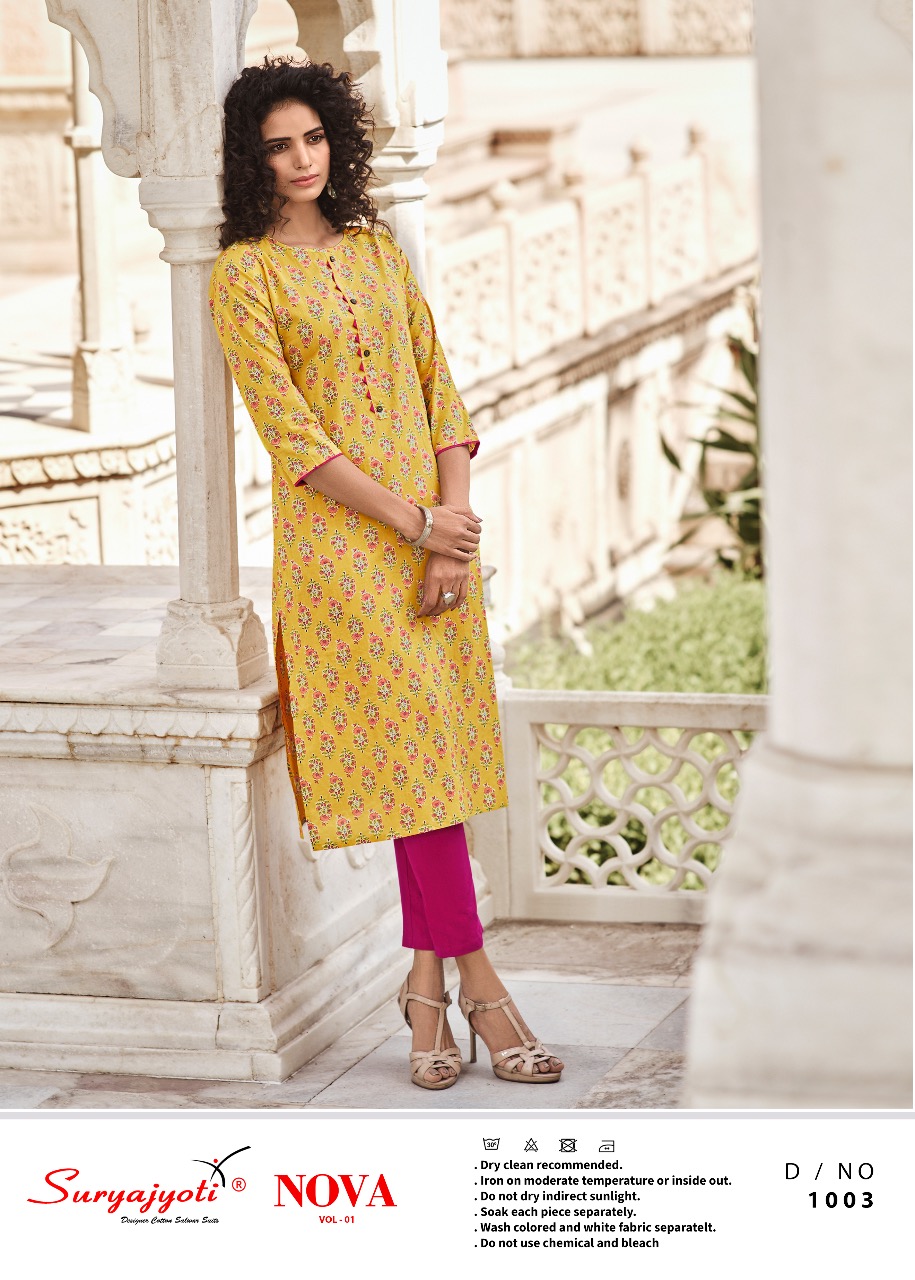 Suryajyoti Nova Vol-1 Lawn Cotton Kurti