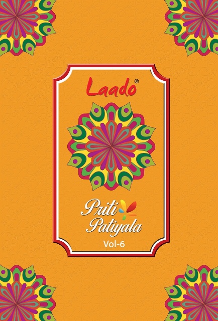 Laado Priti Patiyala Vol-6 Series 6001-6010 Pure Cotton Suit