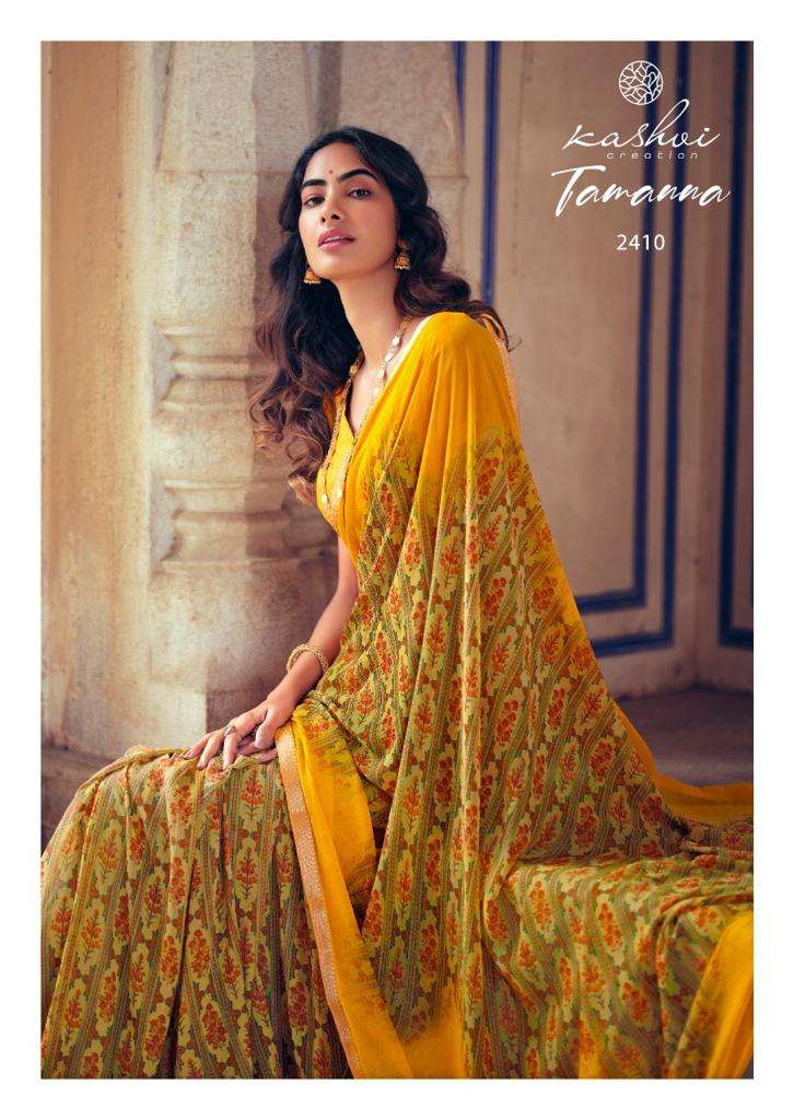 Kashvi Tamanna Series 2401-2410 Weightless Printed Saree