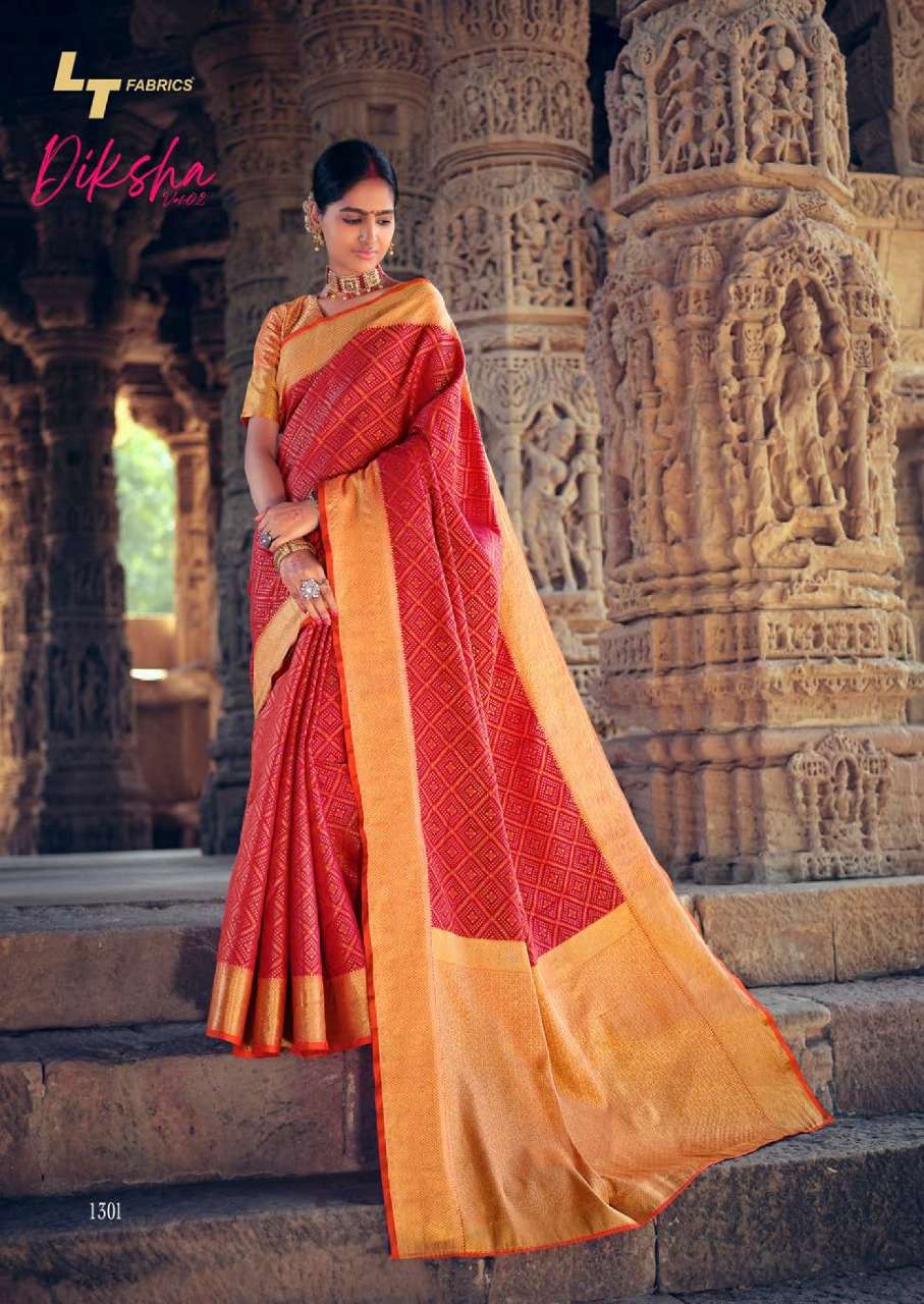 Lt Fashion Diksha Vol-2 Series 1301-1305 Patola Silk Saree