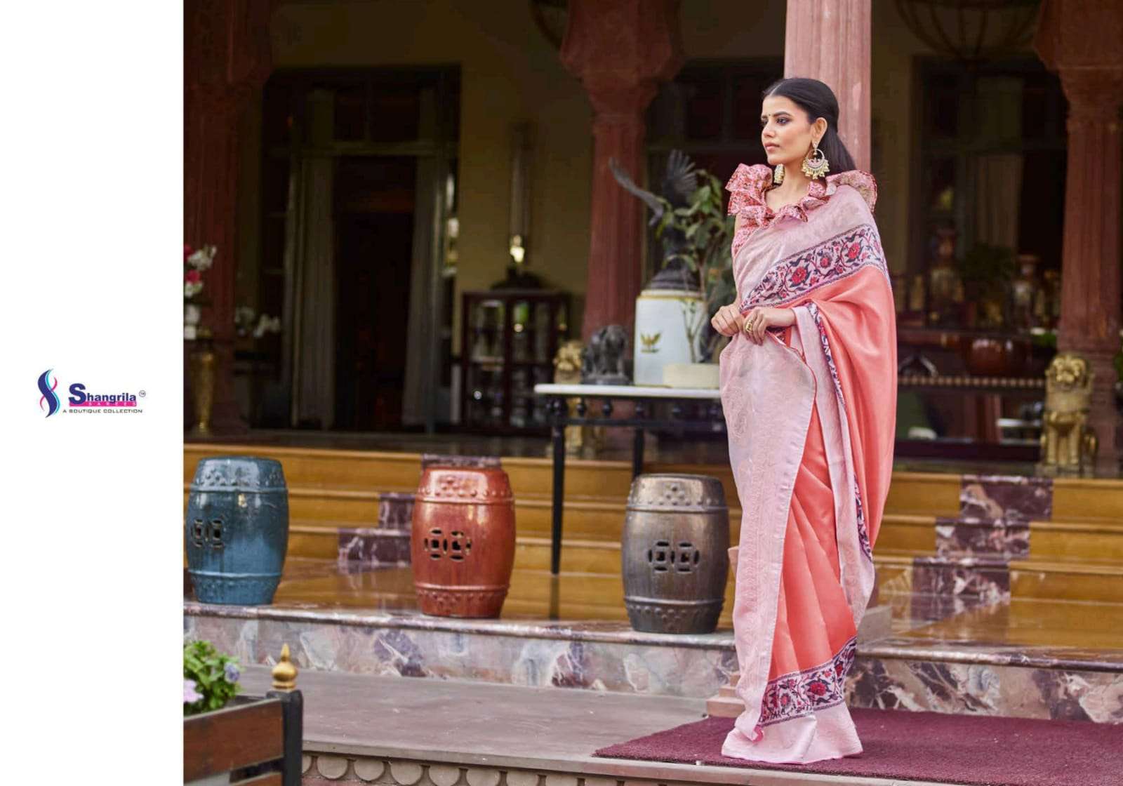 Shangrila Hasthkala Series 9683-9688 Soft Tussar Digital Print Saree