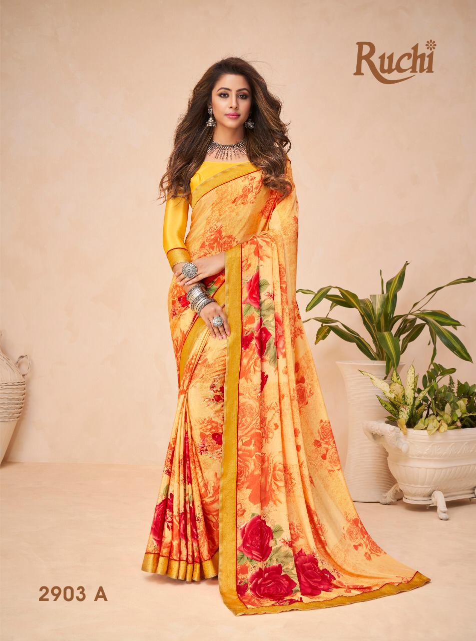 Bt-21 Ruchi Designer Crepe Saree