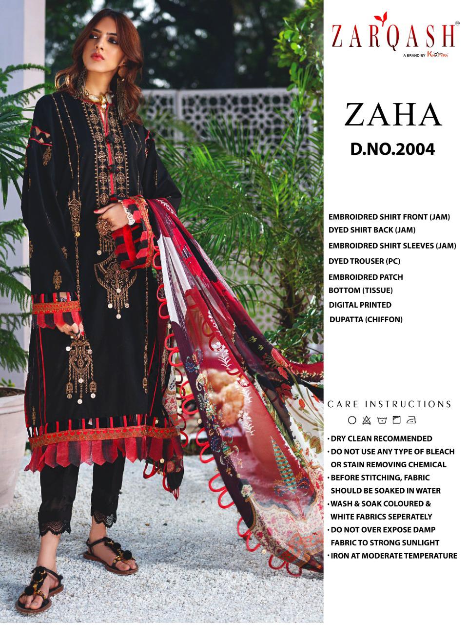 Khayyira Suits Zarqash Zaha Designer Jam Satin Suit