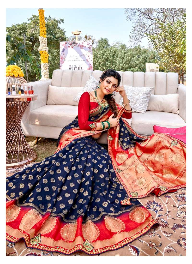 Lifestyle Sagai Series 73241-73246 Nylon Silk Rich Pallu Saree