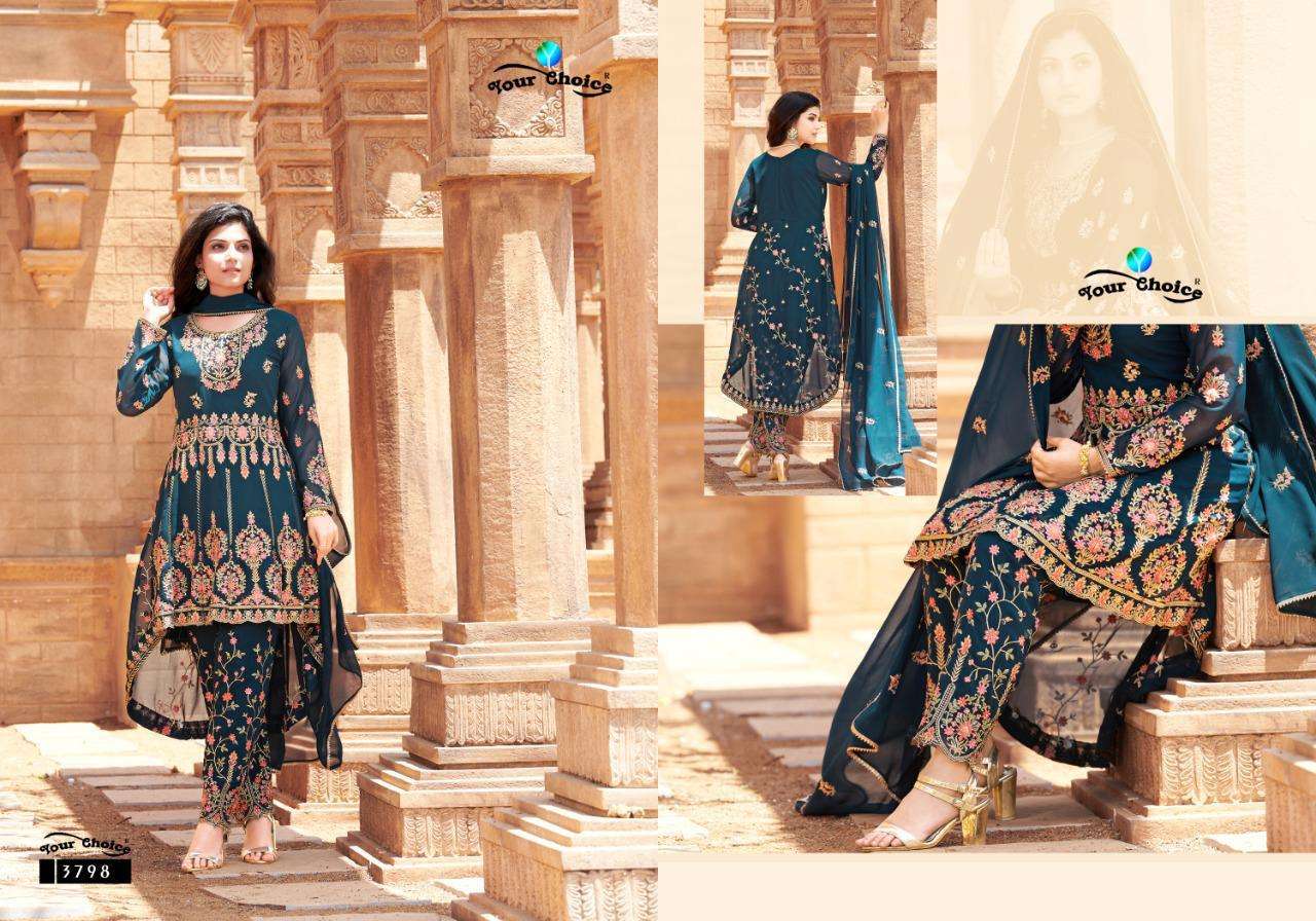 Your Choice Zolla Series 1795-1799 Georgette Embroiery Suits