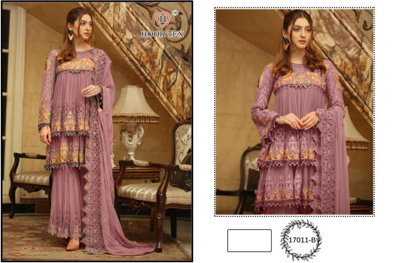 Hoor Tex 17011 Colours Georgette Embroidery Pakistani Suits