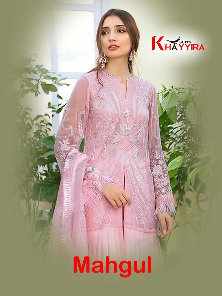 Khayyira Suits Mahgul 2001 Designer Butterfly Net Suit