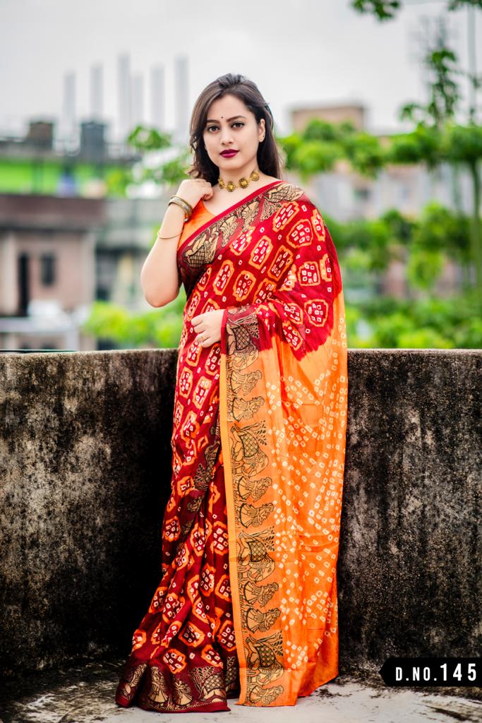 Bt-19 Designer Art Silk Saree