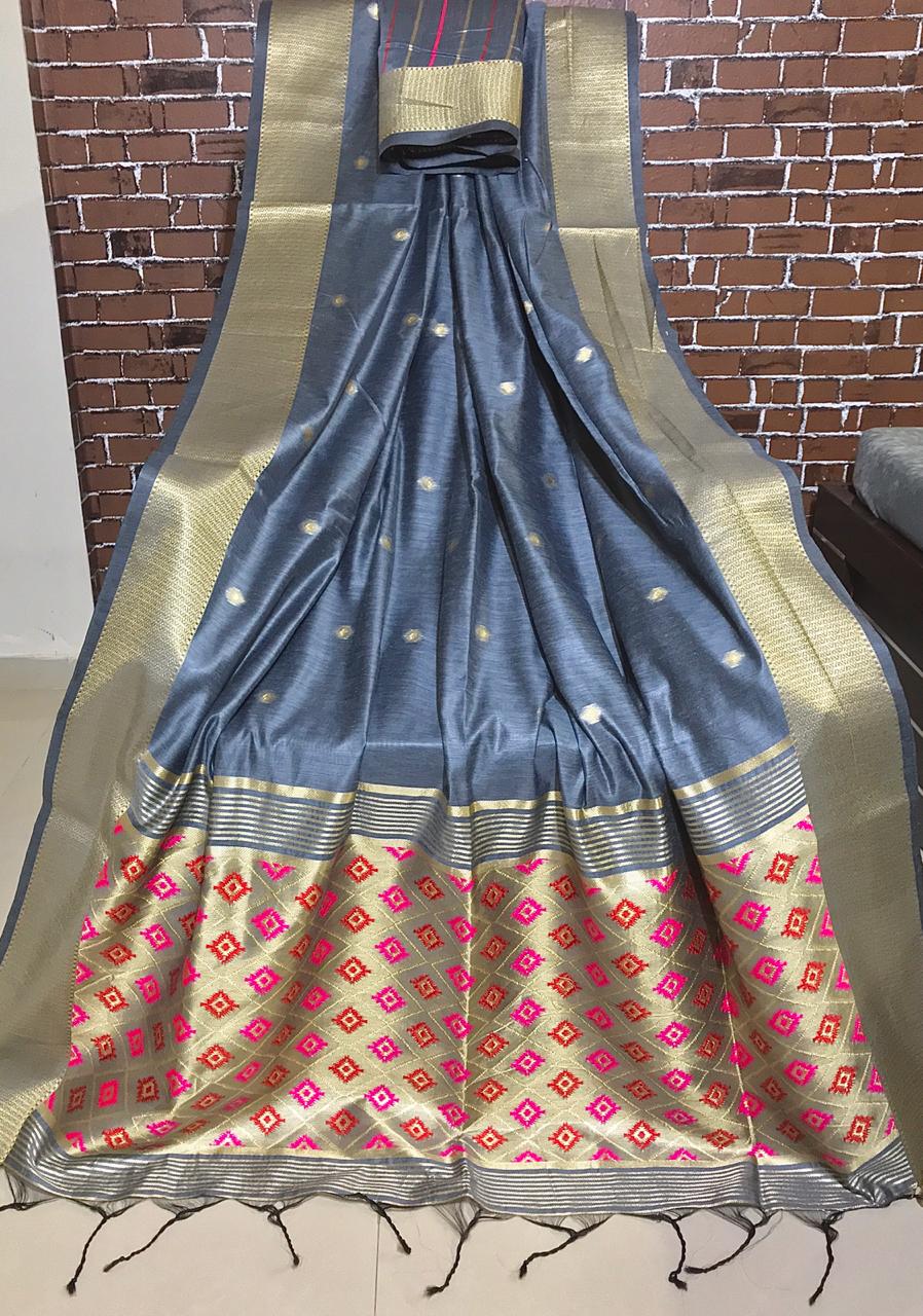 Bt-10 Designer Handloom Cotton Saree