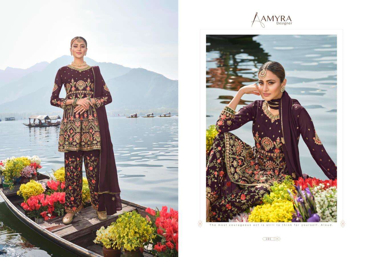 Amyra Firdous Series 101-104 Georgette Pakistani Eid Collection Suits