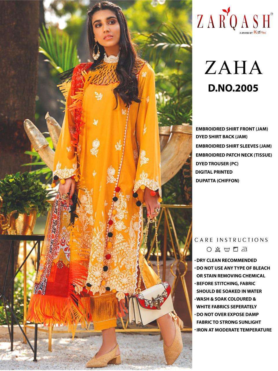 Khayyira Suits Zarqash Zaha Series 2004-2007 Jam Satin Cotton Suits