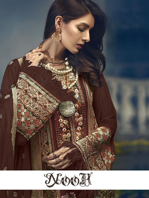 Noor Premium Collection Series 108 Faux Georgette Pakistani Suit