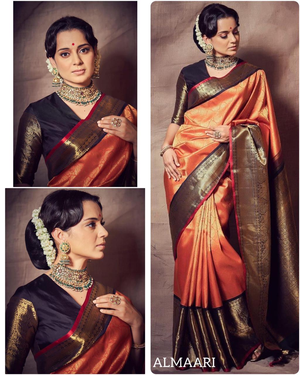 Bt-02 Designer Lichi Silk Saree