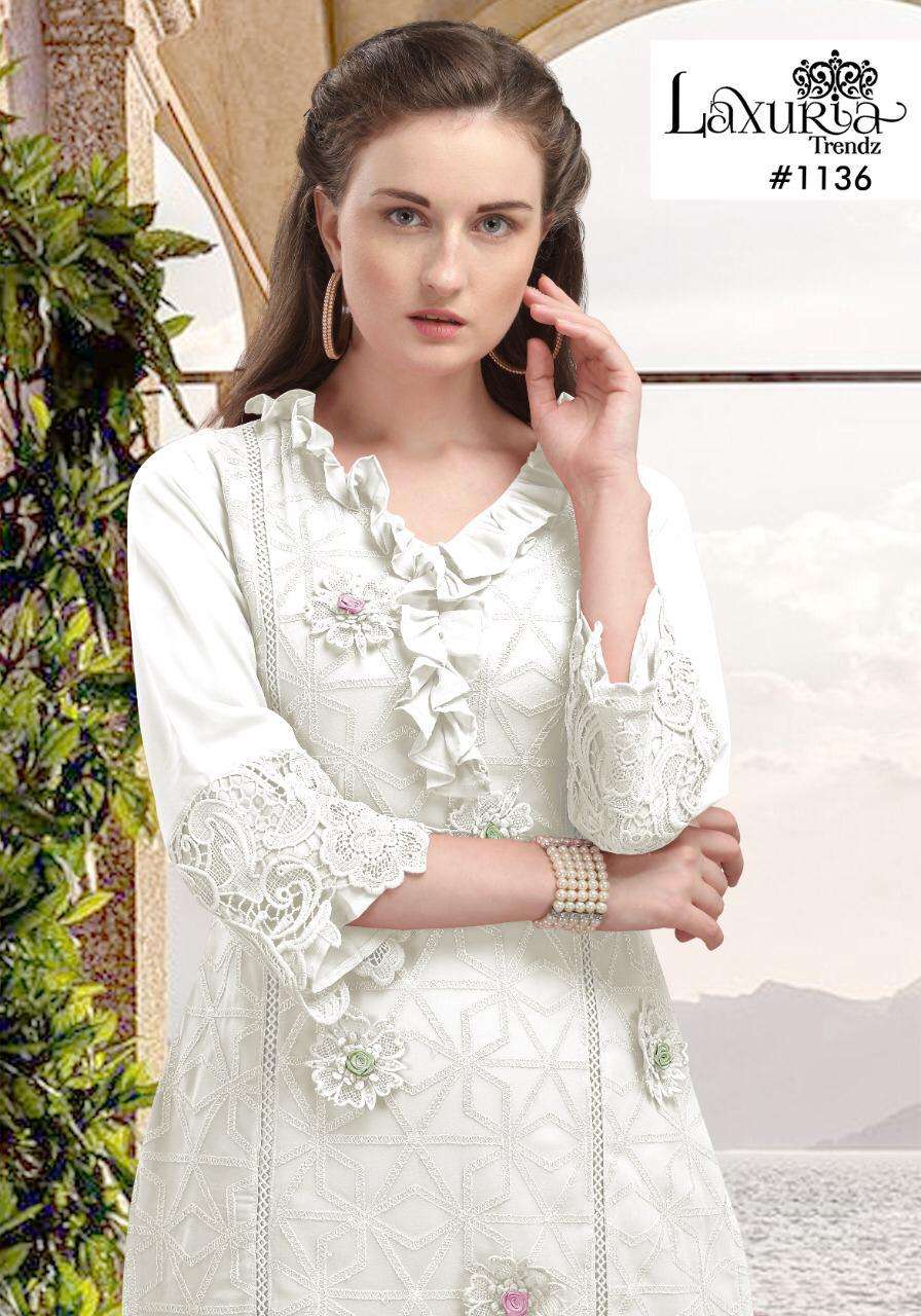 Laxuria Trendz 1136 Georgette Tunic With Cotton Pant Collection