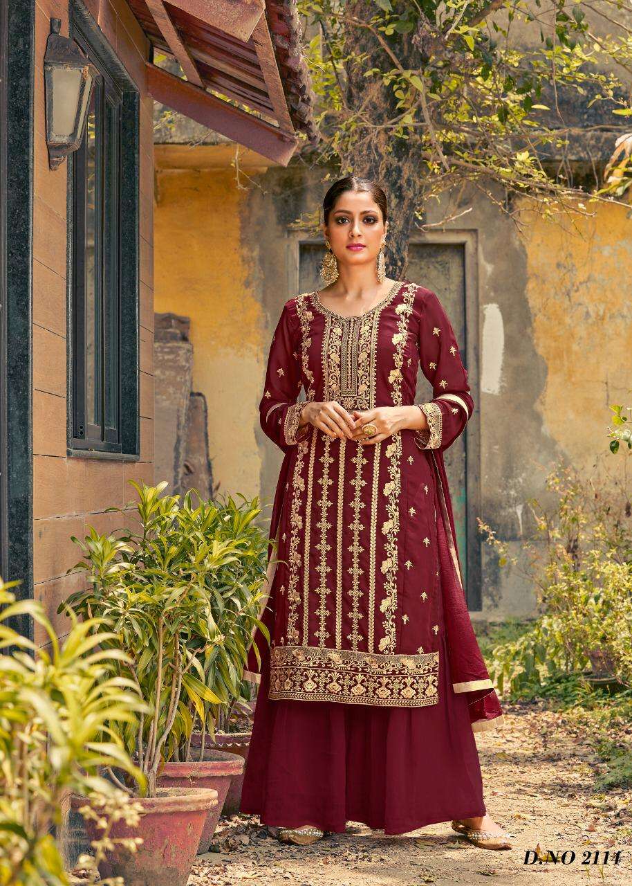 Twisha Vol 21 Series 2111-2114 Georgette Embroidery Suits