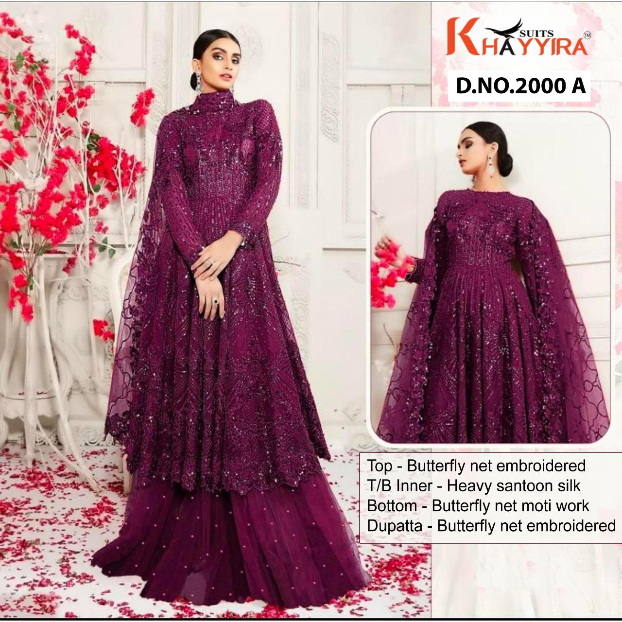 Khayyira Suits Amaira Dn 2000 Designer Butterfly Net Suit