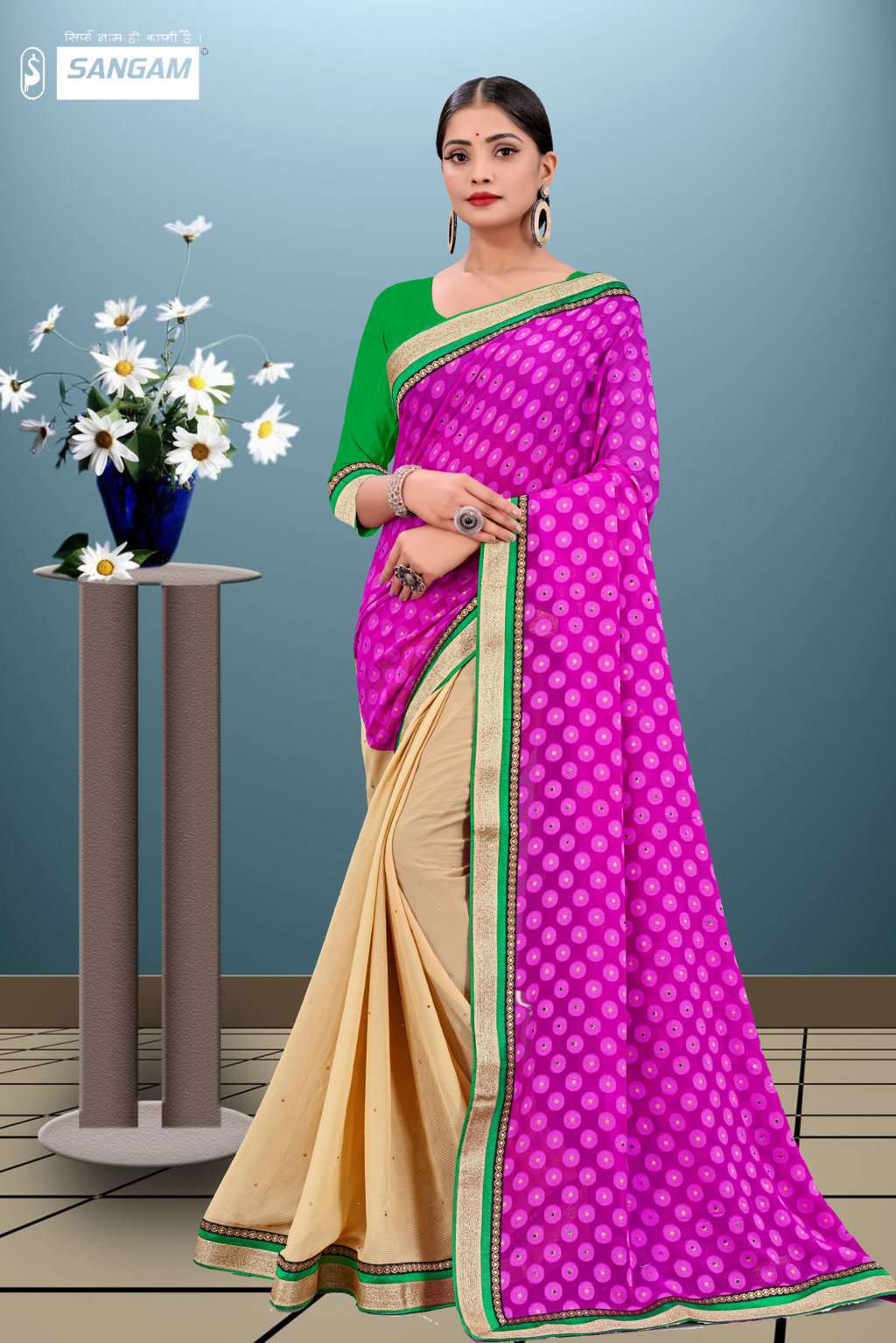 Sangam Prints Sangam Vol-10 Georgette Printed Saree