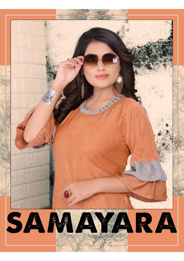 Samayara Series 201-206 Six Different Fabric Material Concept Kurti