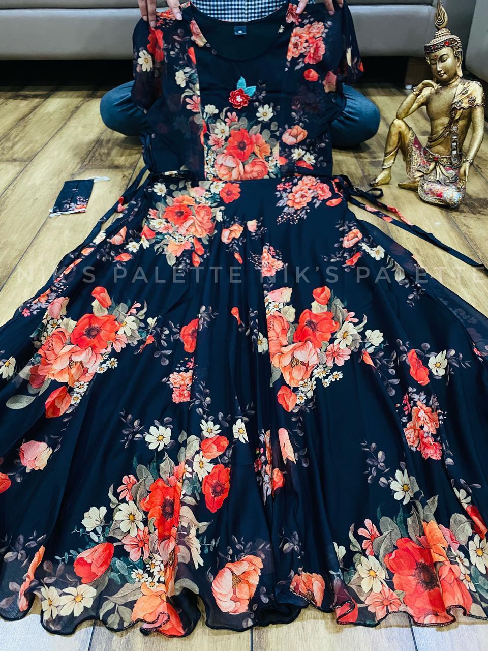 RAIYARAJ CLOTHING Women's Faux Georgette Embroidery Work Kurti Sharara with  Dupatta Set (Light Pink); Size: X-Large : Amazon.in: Fashion