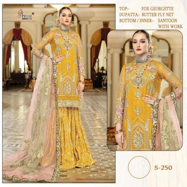 Shree Fab S-250 Designer Faux Georgette Suit