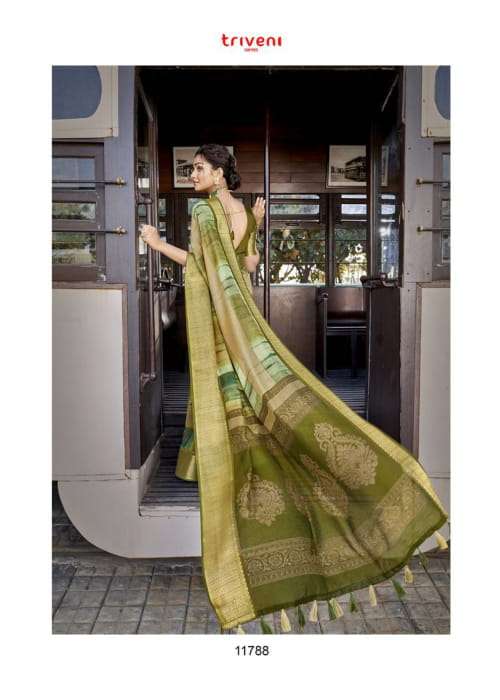 Triveni Roop Sundari Series 11781-11788 Cotton Linen Saree