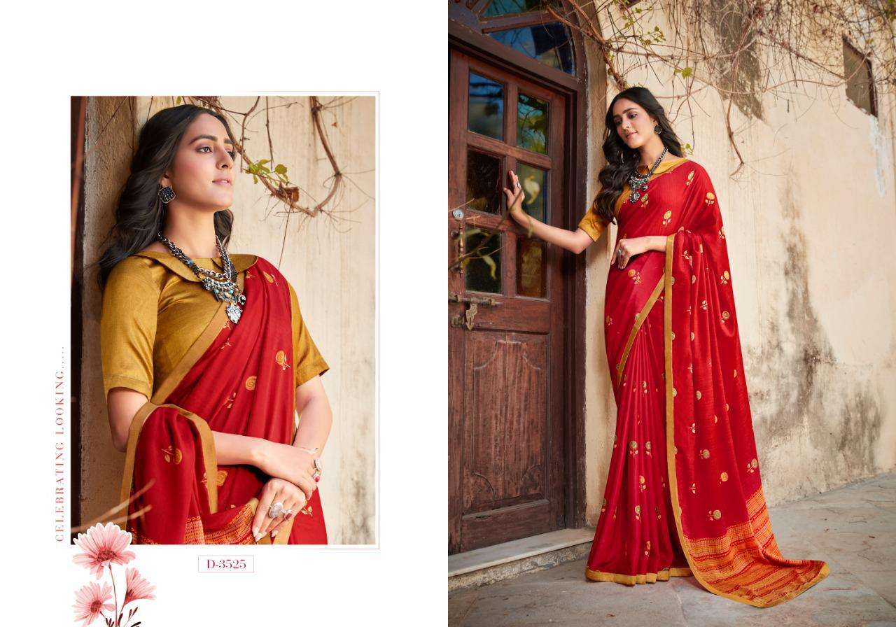 5d Designer Utsav Series 3521-3528 Chiffon Casual Wear Saree