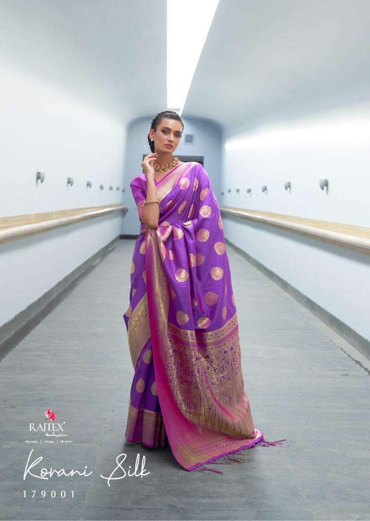 Rajtex Korani Silk Series 179001-179006 Handloom Weaving Saree