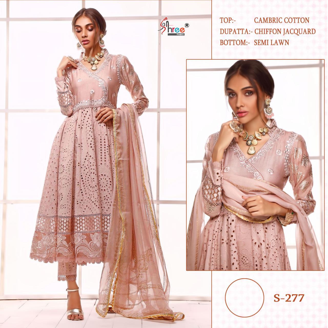 Shree Fab S-277 Designer Cambric Cotton Suit