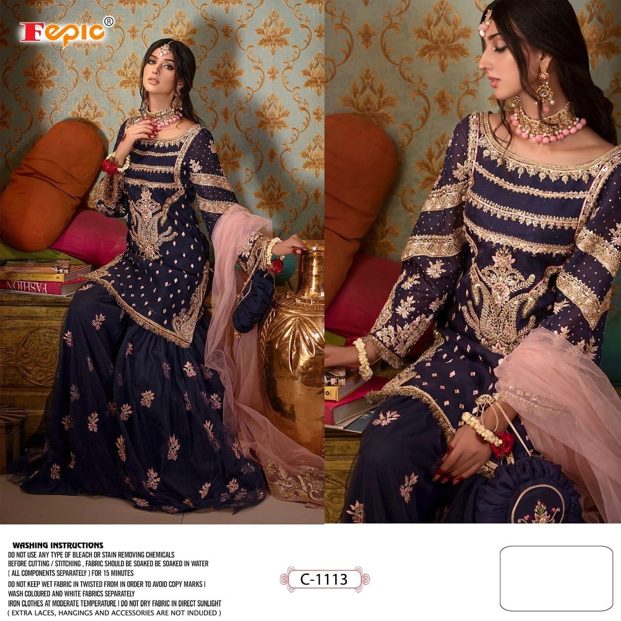 Fepic Rosemeen C 1113 Designer Georgette Suit