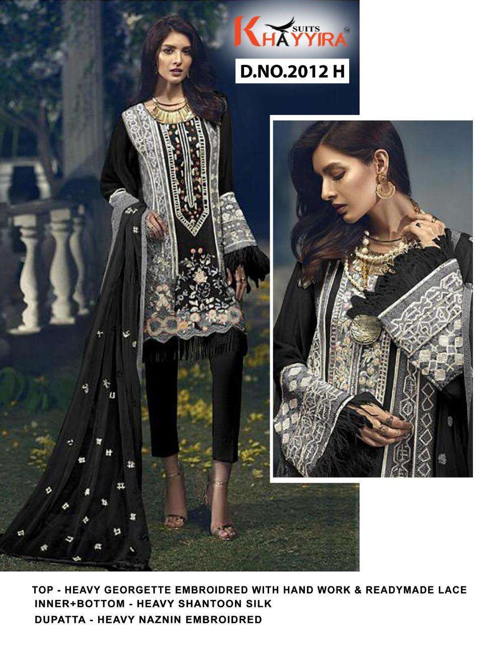 Khayyira Cross Stitch Series 2012 Semi Stitched Heavy Embroidered Dresses