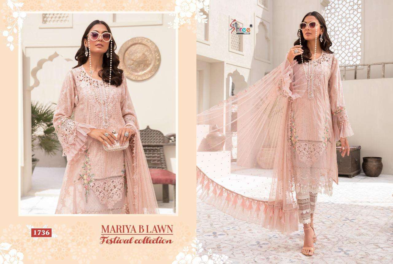 Shree Fabs Mariya B Lawn Series 1732-1739 Lawn Cotton Suit