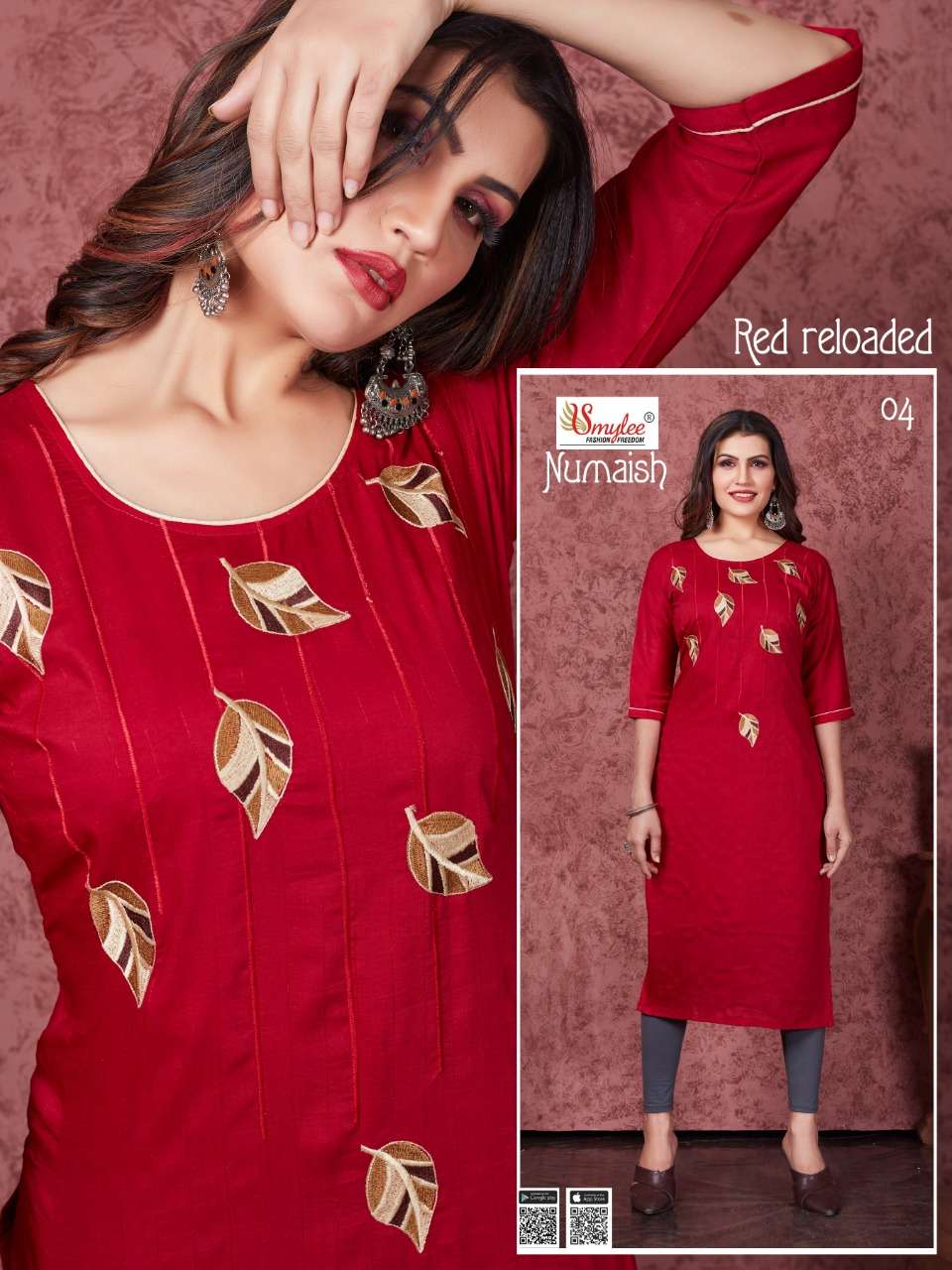 Rung Numaish Series 01-08 Silk Weaving Casual Wear Kurti