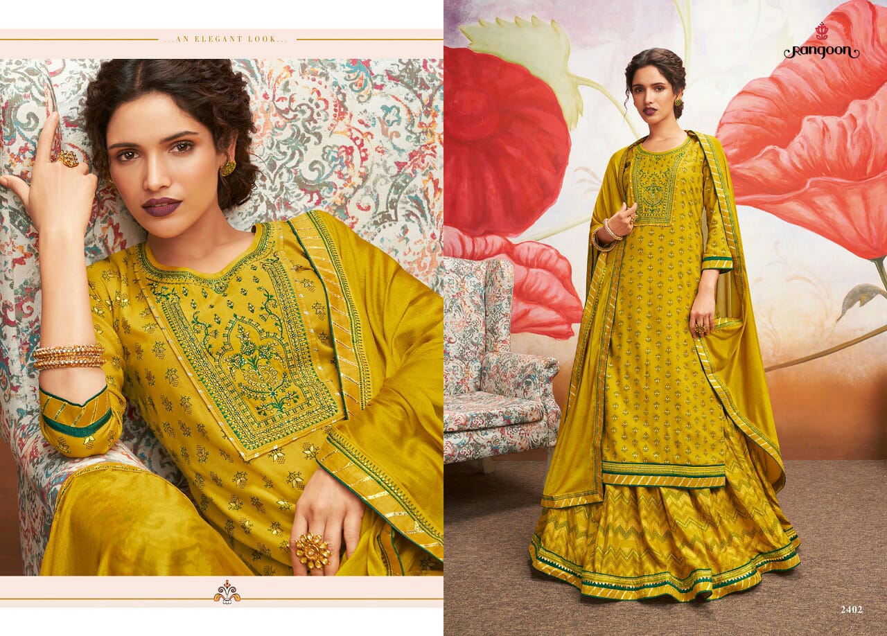 Rangoon Natraj Designer Heavy Rayon Suit