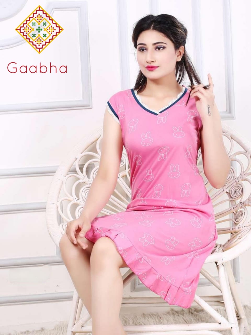 Gaabha Present Nighty Vol 2 Cotton Hosiery Short Pattern Nighty Collection