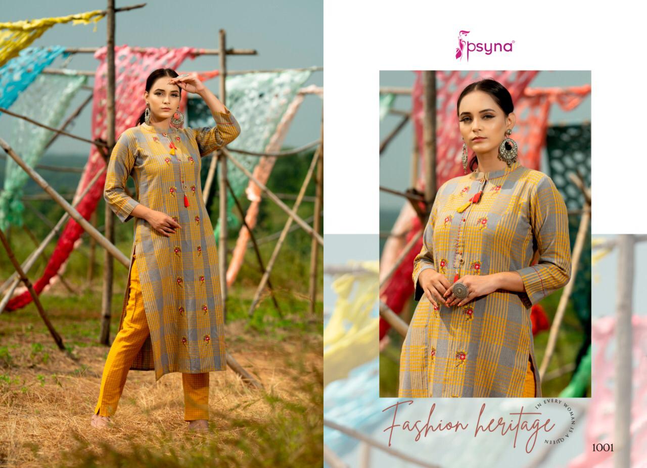 Poetry Vol 1 By Psyna Cotton Weaving Top And Pant Collection