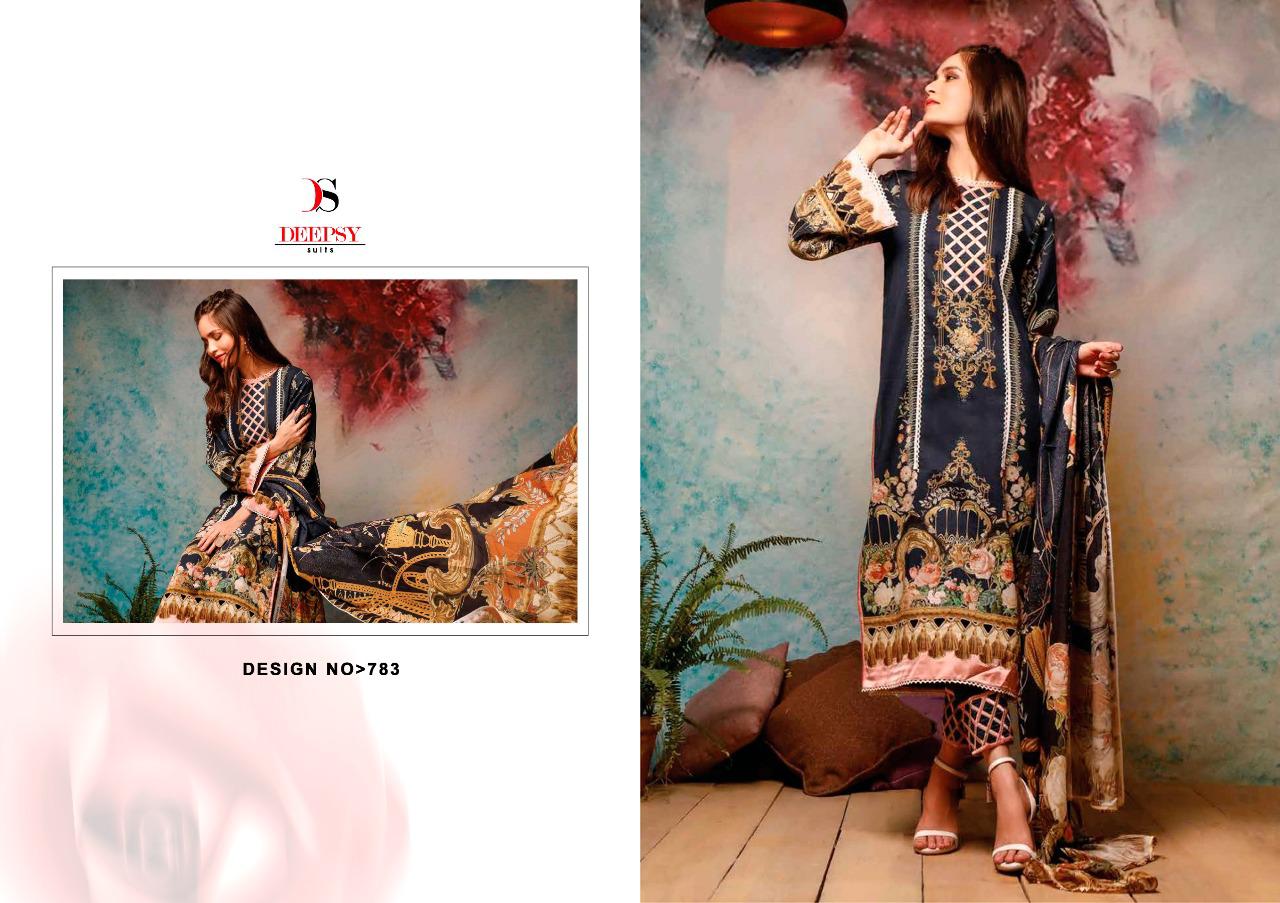 Deepsy Firdous Vol-10 Series 781-786 Pashmina Winter Pakistani Suit