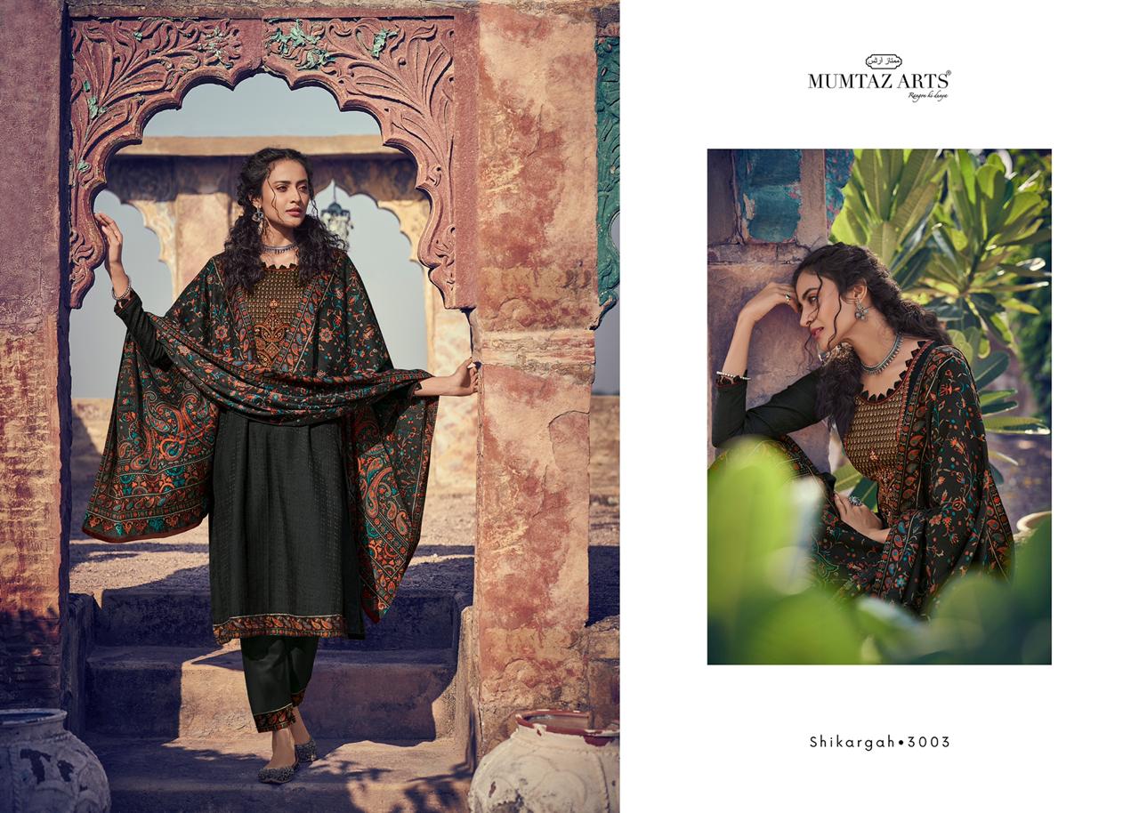 Mumtaz Arts Shikargah Pashmina Karachi Suits Collection