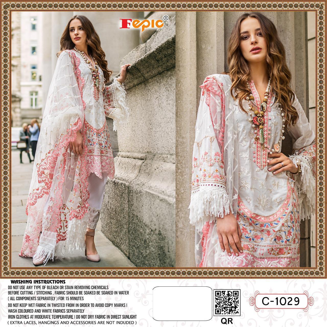 Fepic Rosemeen C-1029 Designer Net Pakistani Suit