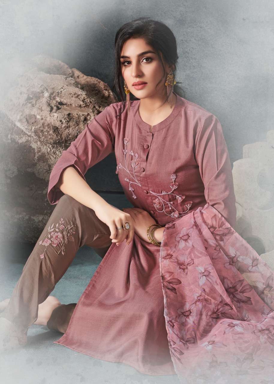 Vink Fragrance Series 1141-1146 Organza Silk Readymade Suits