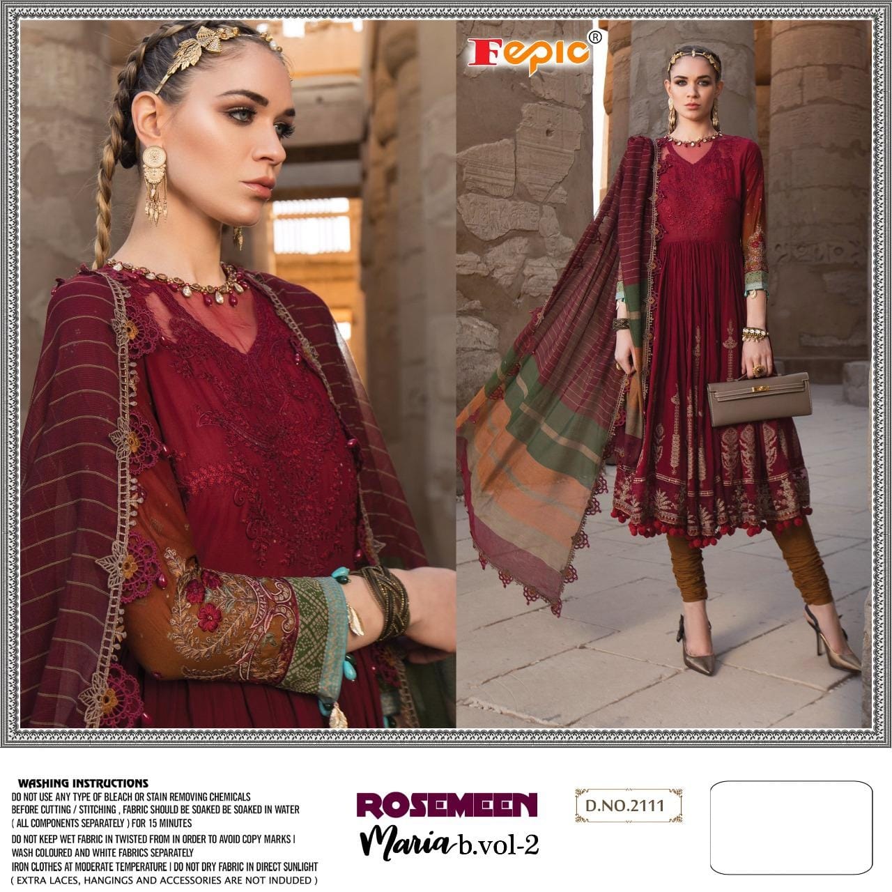 Fepic Rosemeen 2111 Designer Cotton Suit