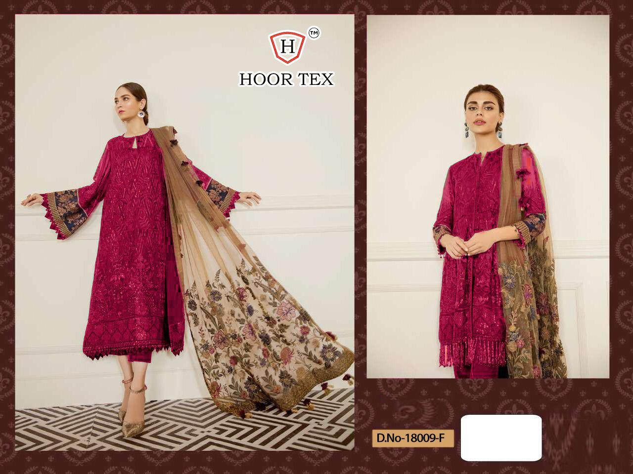 Hoor Tex Nafiza Colour Gold Vol-5 18009 Designer Faux Georgette Suit