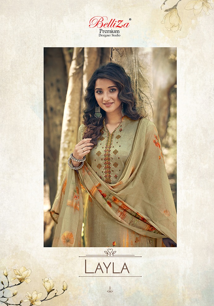 Belliza Designer Studio Layla Jam Cotton Catchy Style Salwar Suit Catalog