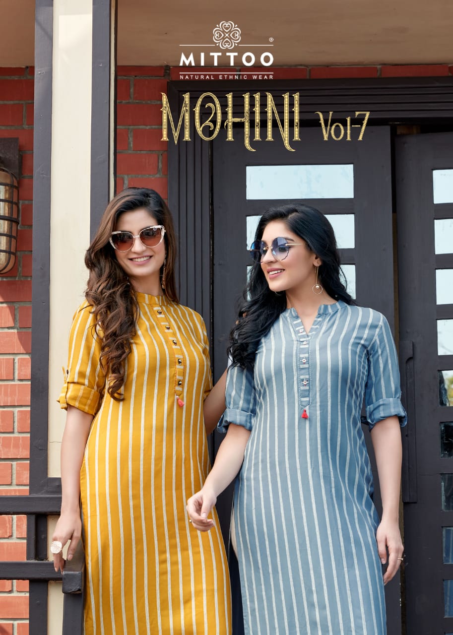 Mittoo Mohini Vol 7 Rayon Casual Wear Kurti With Pant Catalog