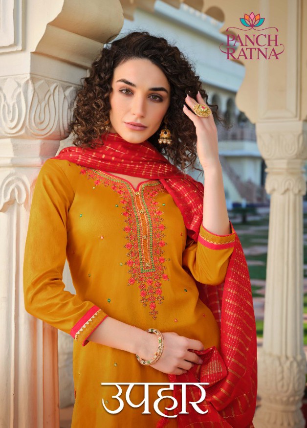 Panch Ratna Uphaar Satin Attractive Salwar Suit Catalog