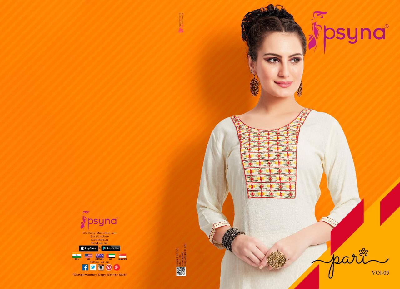 Psyna Pari Vol 5 Affordable Price Kurti Catalog