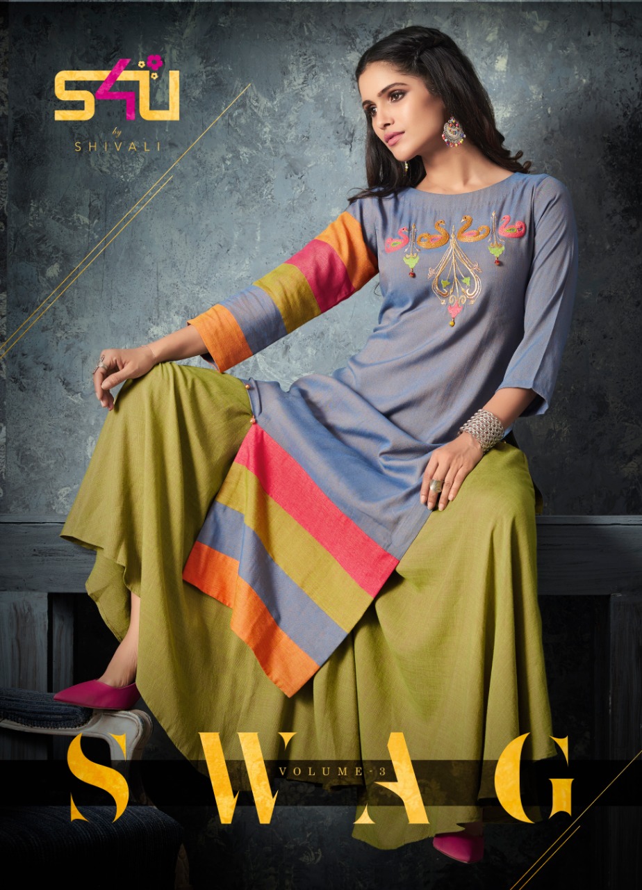 S4u Swag Vol-3 Series 1001-1006 Stylish Party Wear Kurtis